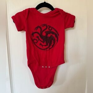 Game of Thrones Targaryen onesie 18 months